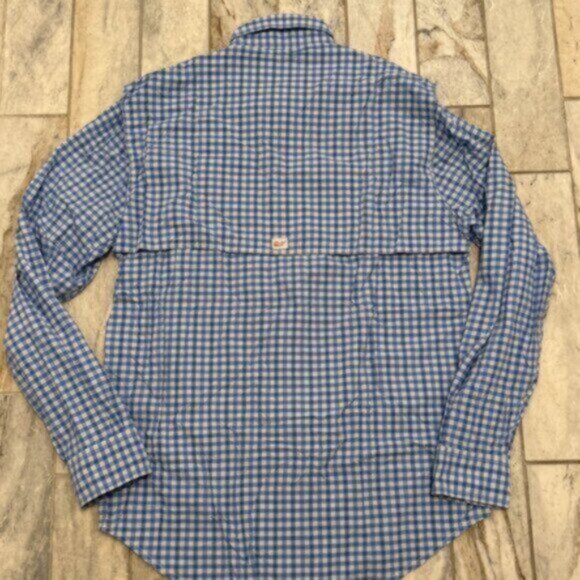 NWOT Vineyard Vines men's Small Harbor Button Down Blue/White shirt Retails $128 - Picture 3 of 6
